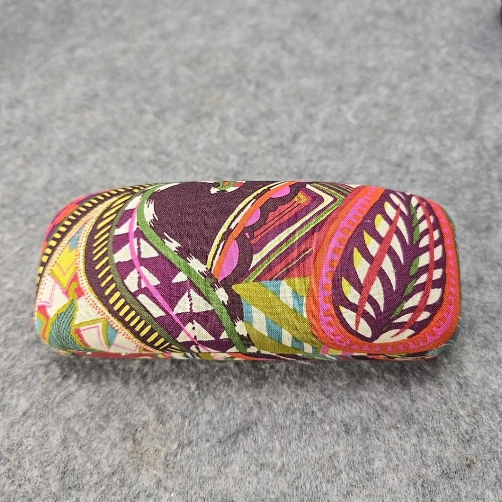 Vera Bradley Clamshell Eyeglass Case Multicolor EUC Heirloom Paisley